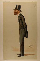 Sir Julian Goldsmid portrayed in Vanity Fair, Published 23-Apr-1887