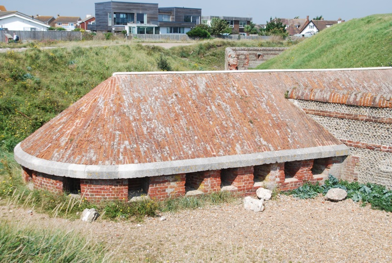 View of the south caponier at Shoreham Fort