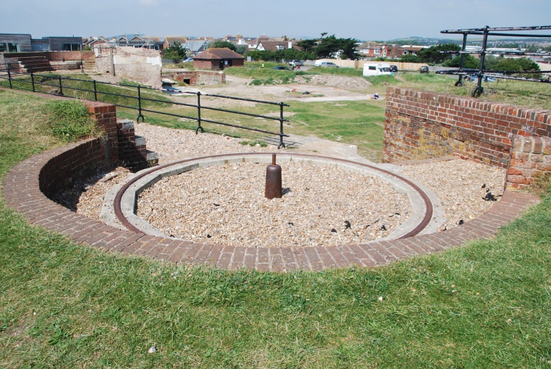 A view of gun emplacement number 1, at Shoreham Fort