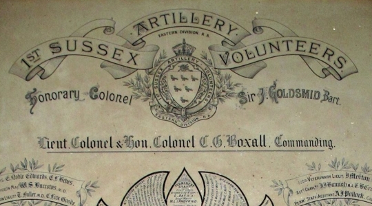 The 1st Sussex Artillery Volunteers.