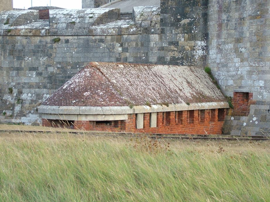 A caponier at Hurst Castle.