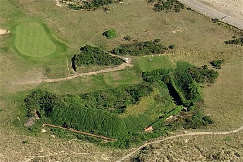 Littlehampton fort from the sky