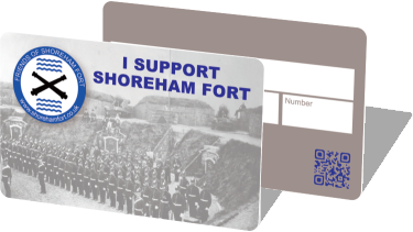 Membership Card Friends of Shoreham Fort membership cards, front and back